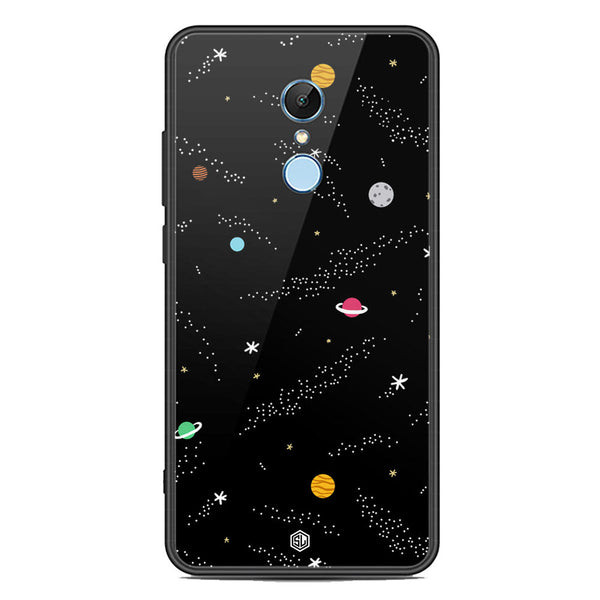 Space Series Soft Phone Case - Premium Glass Case - Design 2 - Xiaomi Redmi 5