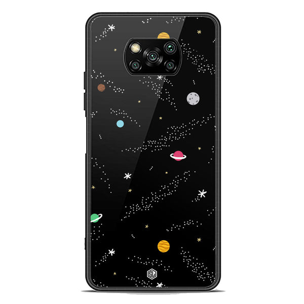 Space Series Soft Phone Case - Premium Glass Case - Design 2 - Xiaomi Poco X3 Pro