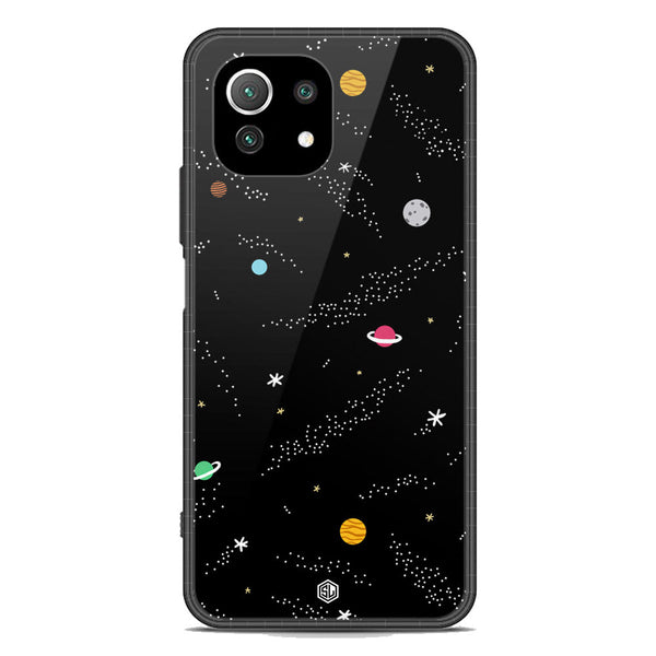 Space Series Soft Phone Case - Premium Glass Case - Design 2 - Xiaomi Mi 11 Lite