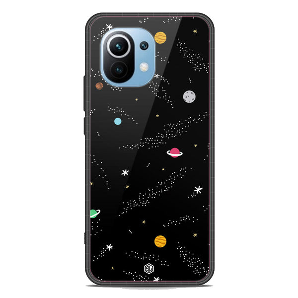 Space Series Soft Phone Case - Premium Glass Case - Design 2 - Xiaomi Mi 11