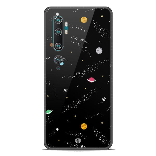 Space Series Soft Phone Case - Premium Glass Case - Design 2 - Xiaomi Mi Note 10