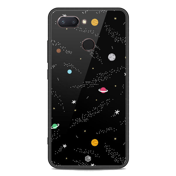 Space Series Soft Phone Case - Premium Glass Case - Design 2 - Xiaomi Mi 8 Lite