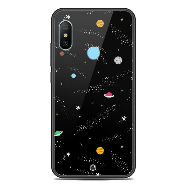 Space Series Soft Phone Case - Premium Glass Case - Design 2 - Xiaomi Mi 6x
