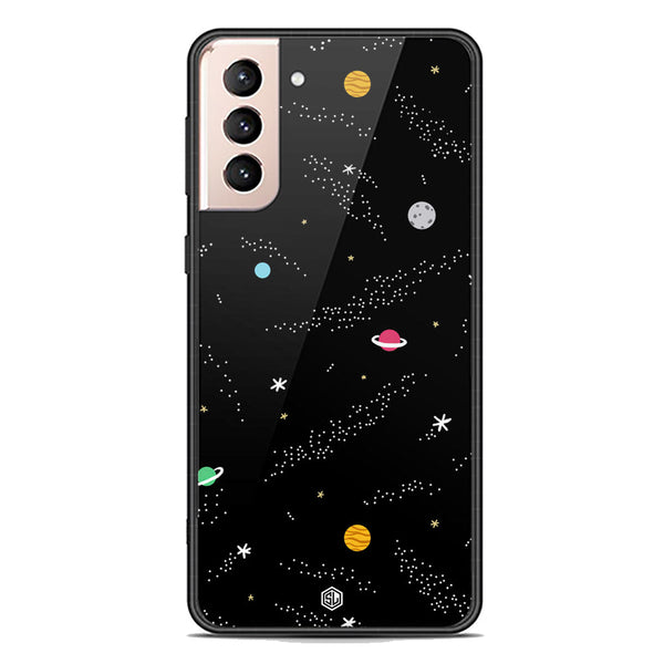 Space Series Soft Phone Case - Premium Glass Case - Design 2 - Samsung Galaxy S21 5G