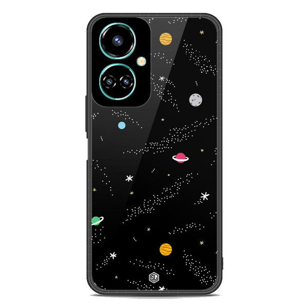 Space Series Soft Phone Case - Premium Glass Case - Design 2 - Tecno Camon 19