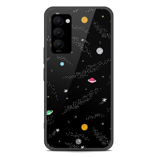 Space Series Soft Phone Case - Premium Glass Case - Design 2 - Tecno Camon 18