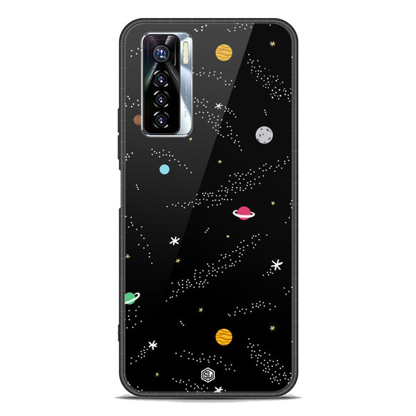 Space Series Soft Phone Case - Premium Glass Case - Design 2 - Tecno Camon 17 Pro