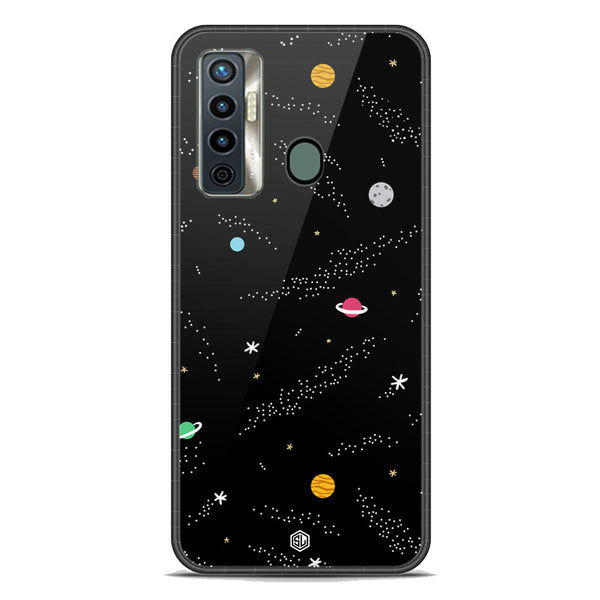 Space Series Soft Phone Case - Premium Glass Case - Design 2 - Tecno Camon 17