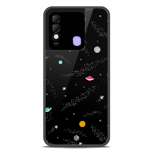 Space Series Soft Phone Case - Premium Glass Case - Design 2 - Tecno Spark 8