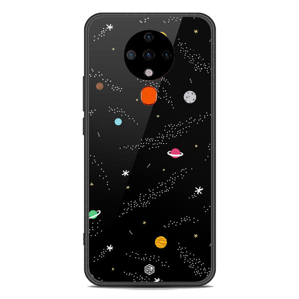 Space Series Soft Phone Case - Premium Glass Case - Design 2 - Tecno Spark 6