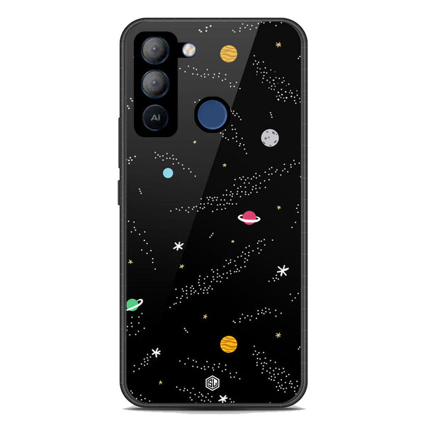 Space Series Soft Phone Case - Premium Glass Case - Design 2 - Tecno Pop 5 LTE