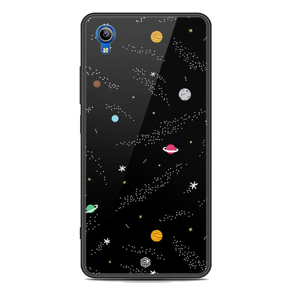 Space Series Soft Phone Case - Premium Glass Case - Design 2 - Vivo Y91i