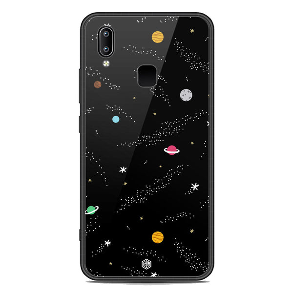 Space Series Soft Phone Case - Premium Glass Case - Design 2 - Vivo Y85