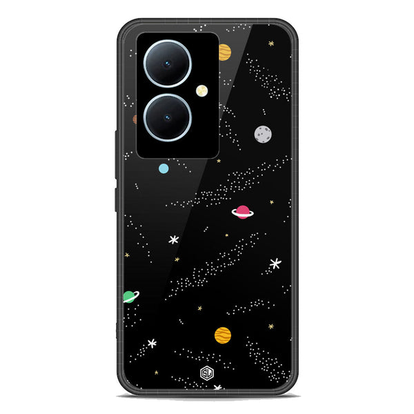 Space Series Soft Phone Case - Premium Glass Case - Design 2 - Vivo Y78 Plus 5G