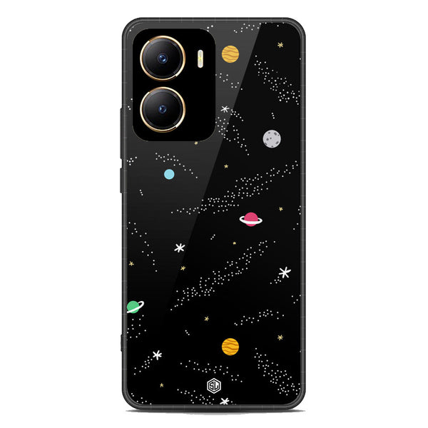 Space Series Soft Phone Case - Premium Glass Case - Design 2 - Vivo Y56