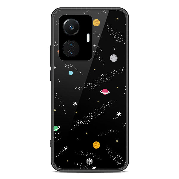 Space Series Soft Phone Case - Premium Glass Case - Design 2 - Vivo Y55 4G