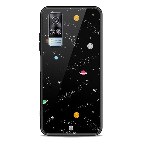Space Series Soft Phone Case - Premium Glass Case - Design 2 - Vivo Y51 (2020 December)