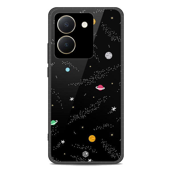 Space Series Soft Phone Case - Premium Glass Case - Design 2 - Vivo Y36 4G