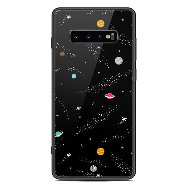 Space Series Soft Phone Case - Premium Glass Case - Design 2 - Samsung Galaxy S10 Plus