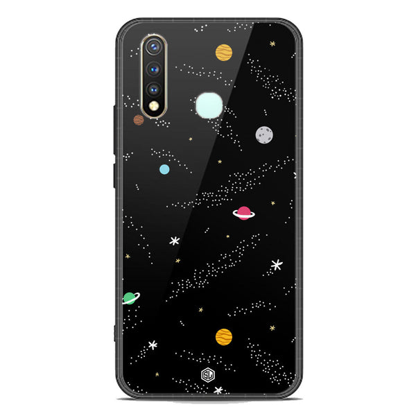 Space Series Soft Phone Case - Premium Glass Case - Design 2 - Vivo Y19