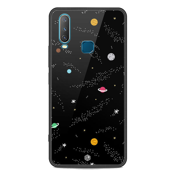 Space Series Soft Phone Case - Premium Glass Case - Design 2 - Vivo Y12