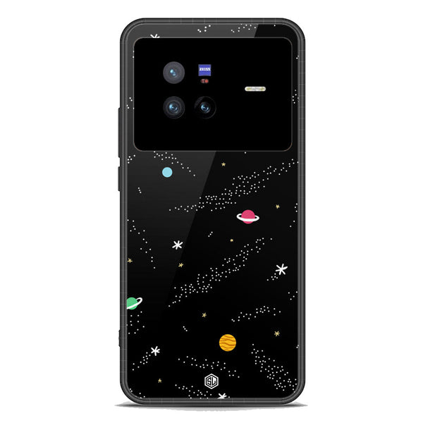 Space Series Soft Phone Case - Premium Glass Case - Design 2 - Vivo X80