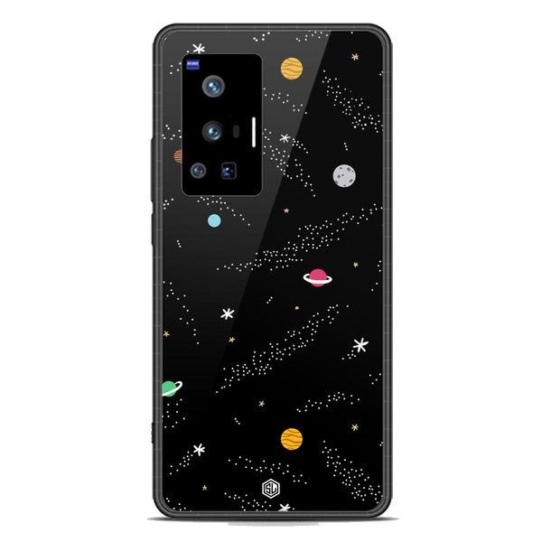 Space Series Soft Phone Case - Premium Glass Case - Design 2 - Vivo X70 Pro