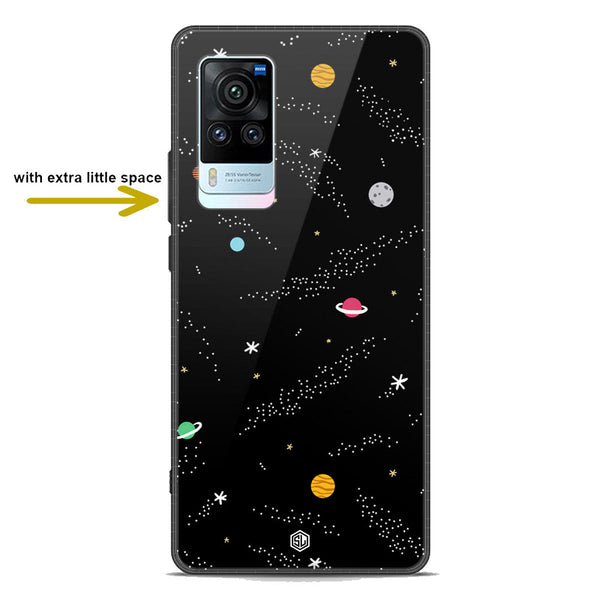 Space Series Soft Phone Case - Premium Glass Case - Design 2 - Vivo X60