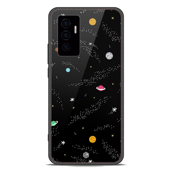 Space Series Soft Phone Case - Premium Glass Case - Design 2 - Vivo V23e