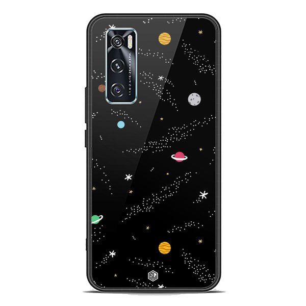 Space Series Soft Phone Case - Premium Glass Case - Design 2 - Vivo V20 SE