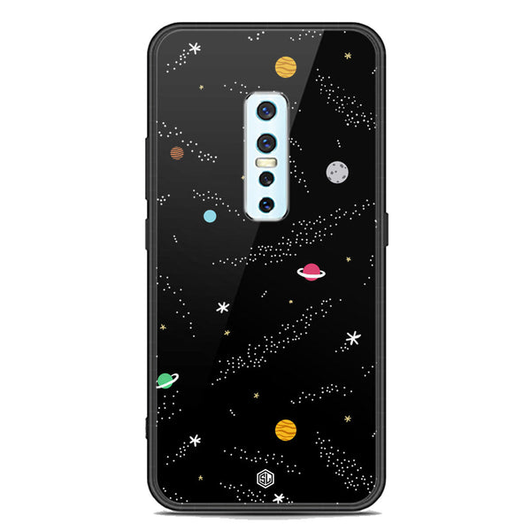Space Series Soft Phone Case - Premium Glass Case - Design 2 - Vivo V17 Pro