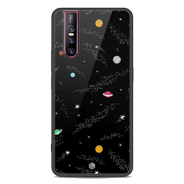Space Series Soft Phone Case - Premium Glass Case - Design 2 - Vivo V15 Pro