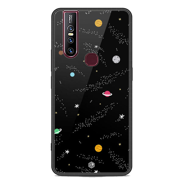 Space Series Soft Phone Case - Premium Glass Case - Design 2 - Vivo V15
