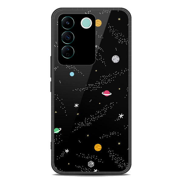 Space Series Soft Phone Case - Premium Glass Case - Design 2 - Vivo S16e