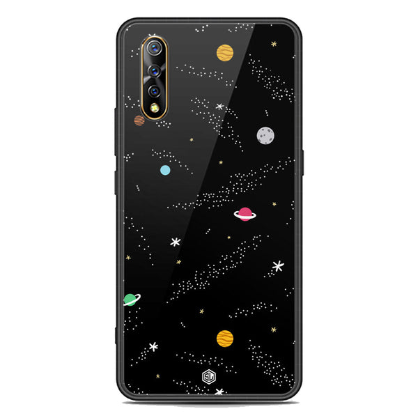 Space Series Soft Phone Case - Premium Glass Case - Design 2 - Vivo S1
