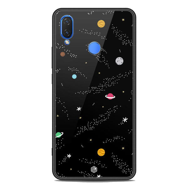 Space Series Soft Phone Case - Premium Glass Case - Design 2 - Huawei Y9 2019