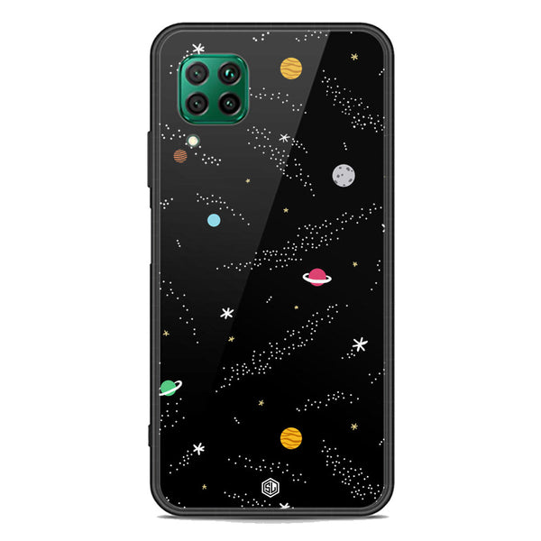 Space Series Soft Phone Case - Premium Glass Case - Design 2 - Huawei P40 lite