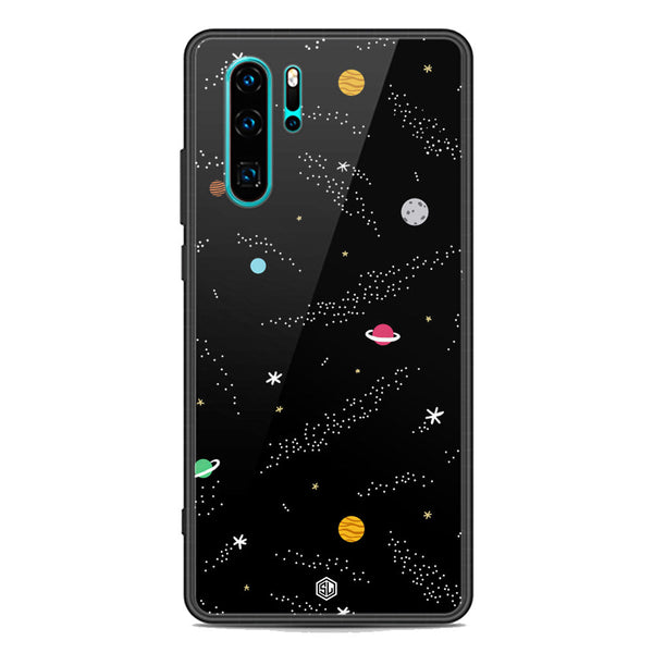 Space Series Soft Phone Case - Premium Glass Case - Design 2 - Huawei P30 Pro