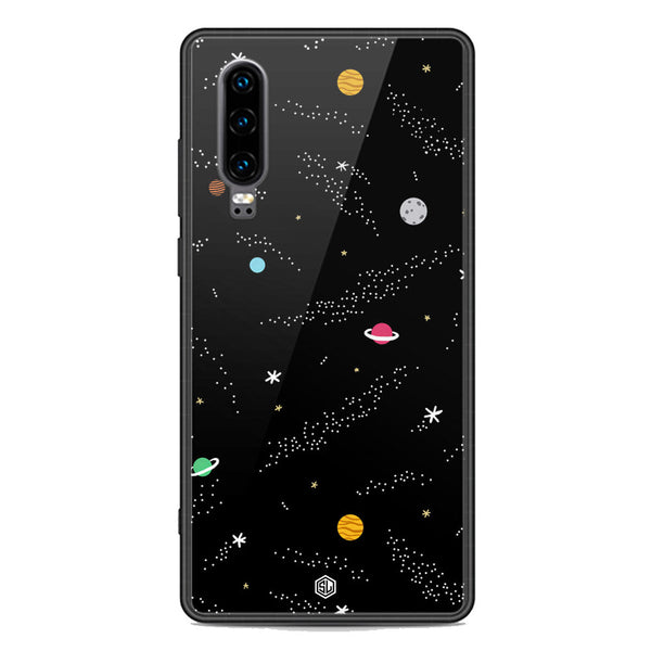 Space Series Soft Phone Case - Premium Glass Case - Design 2 - Huawei P30