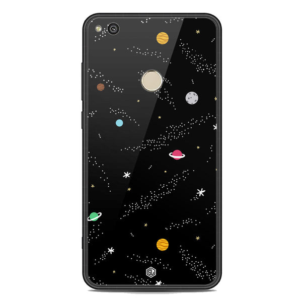 Space Series Soft Phone Case - Premium Glass Case - Design 2 - Huawei Honor P8 Lite 2017