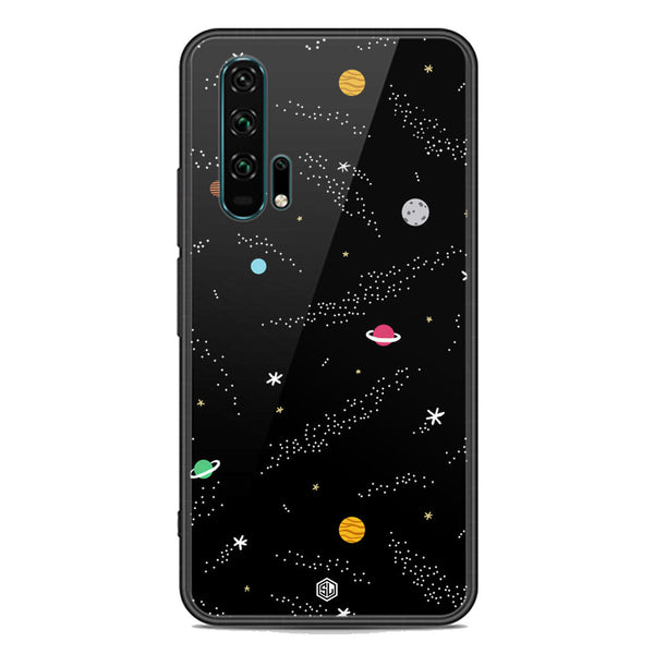 Space Series Soft Phone Case - Premium Glass Case - Design 2 - Honor 20 Pro