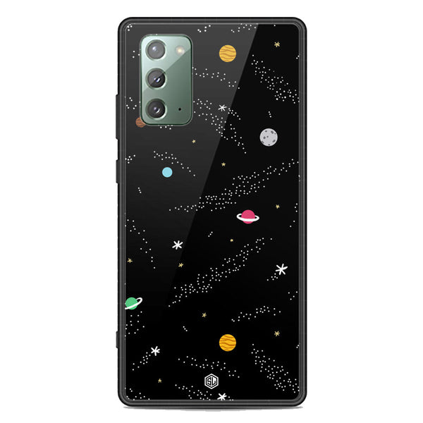 Space Series Soft Phone Case - Premium Glass Case - Design 2 - Samsung Galaxy Note 20