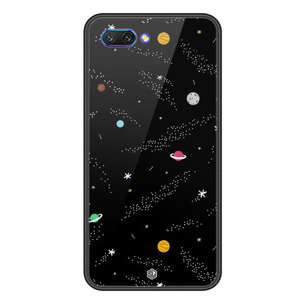 Space Series Soft Phone Case - Premium Glass Case - Design 2 - Huawei Honor 10