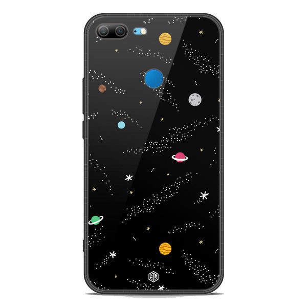 Space Series Soft Phone Case - Premium Glass Case - Design 2 - Huawei Honor 9 Lite
