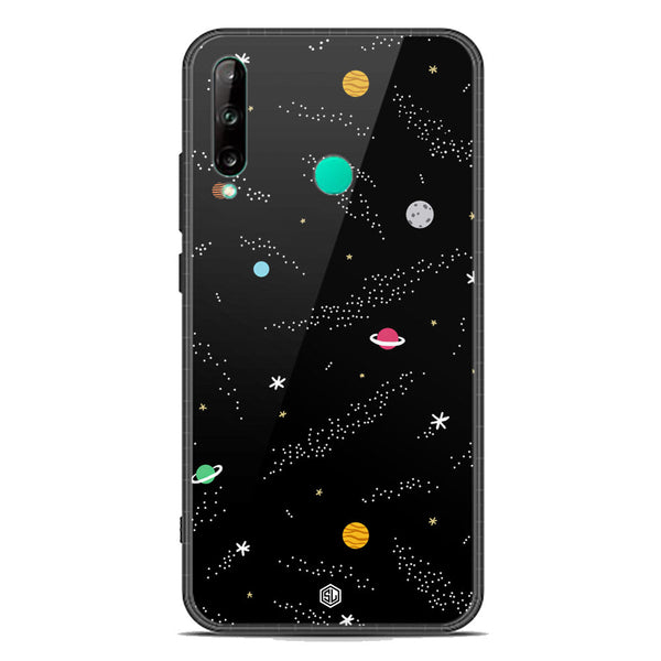 Space Series Soft Phone Case - Premium Glass Case - Design 2 - Honor 9C