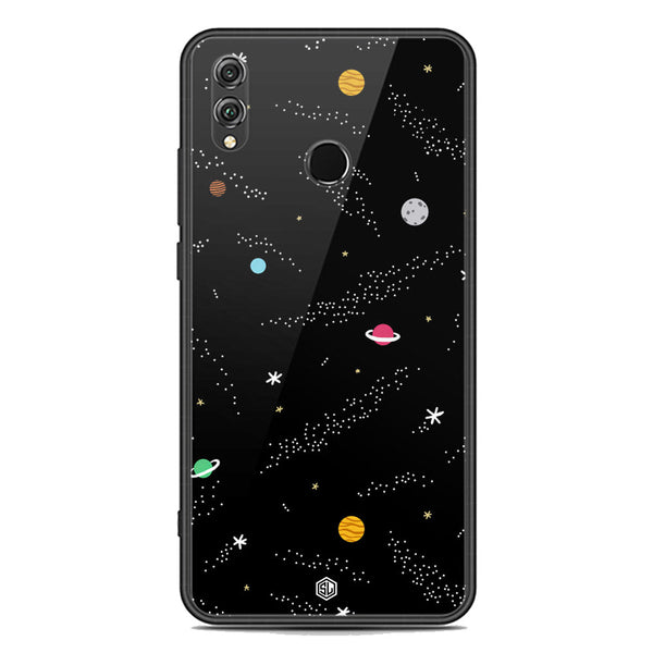 Space Series Soft Phone Case - Premium Glass Case - Design 2 - Huawei Honor 8X