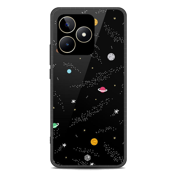 Space Series Soft Phone Case - Premium Glass Case - Design 2 - Realme C53