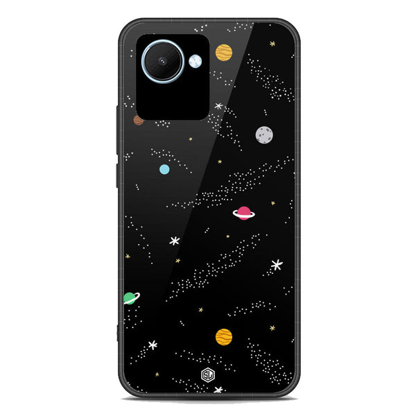 Space Series Soft Phone Case - Premium Glass Case - Design 2 - Realme C30s