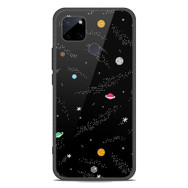 Space Series Soft Phone Case - Premium Glass Case - Design 2 - Realme C21Y