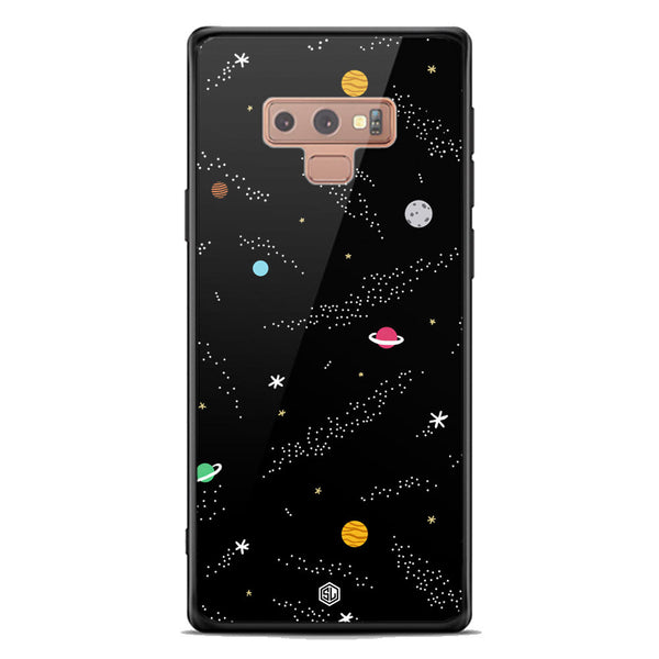 Space Series Soft Phone Case - Premium Glass Case - Design 2 - Samsung Galaxy Note 9